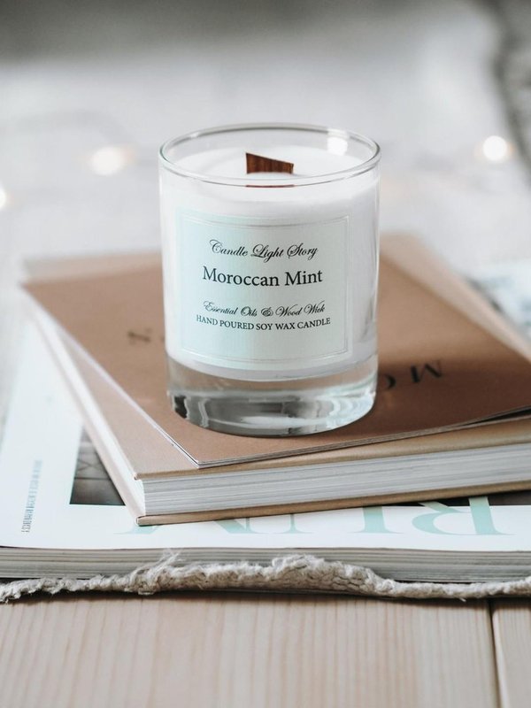 Soijavahakynttilä Essentials - Moroccan Mint, Candle Light Story